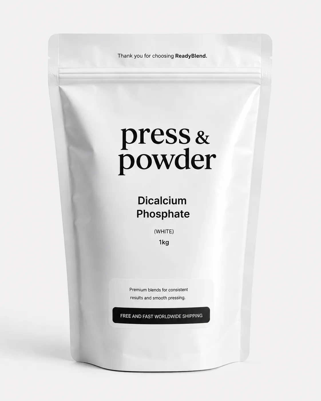 Dicalcium Phosphate powder, Press & Powder branded 1kg bag