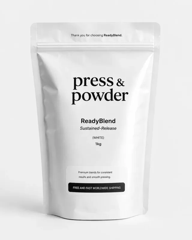 ReadyBlend Sustained-Release powder, Press & Powder branded bag